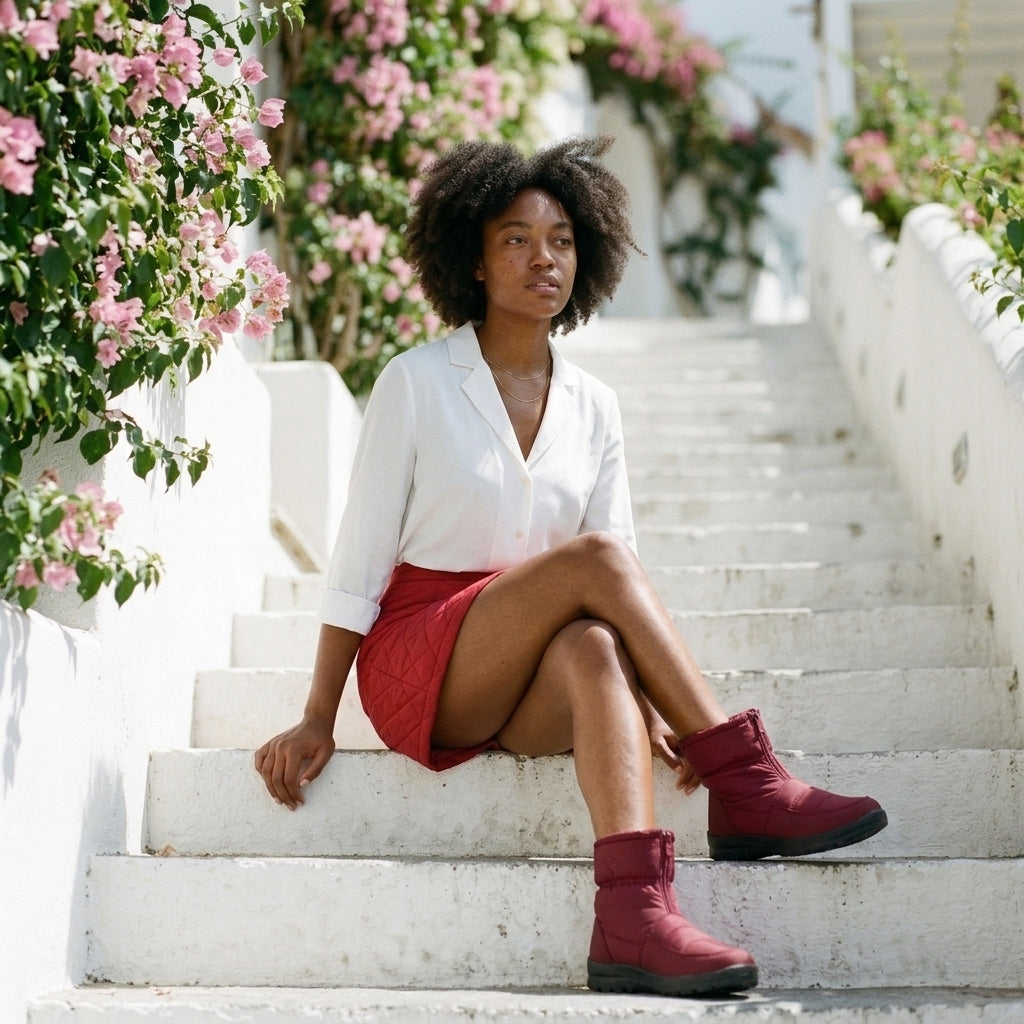 Ainara | Waterproof Quilted Ankle Boots