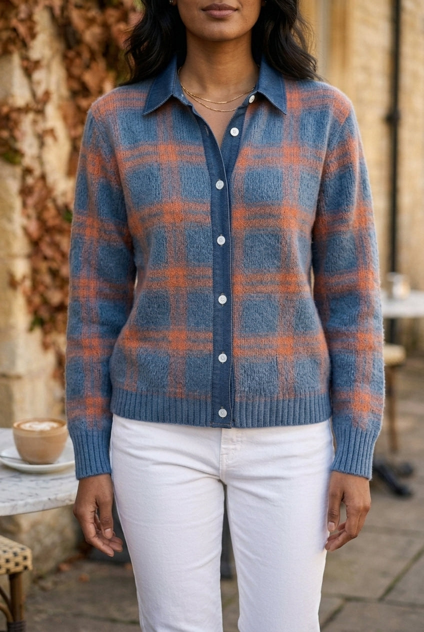 Yonea | Longline Button-Front Cardigan