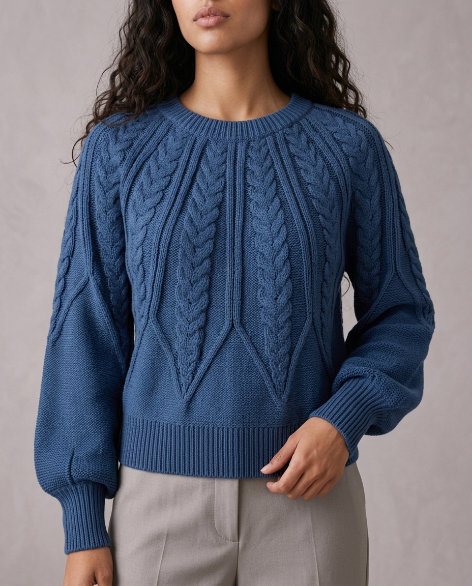 Cova | Cable-Knit Round-Neck Sweater