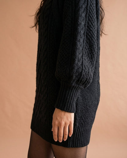 Irisea | Cable-Knit Mini Sweater Dress