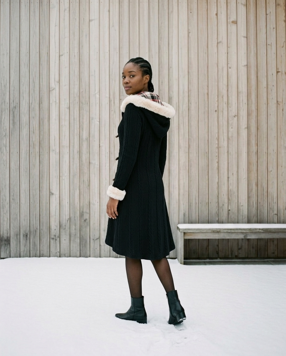 Xylya | Longline Hooded Toggle Coat