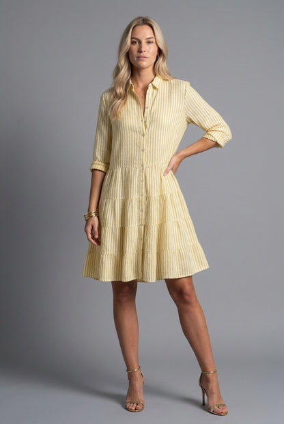 Lullyn | Striped Long-Sleeve Mini Dress