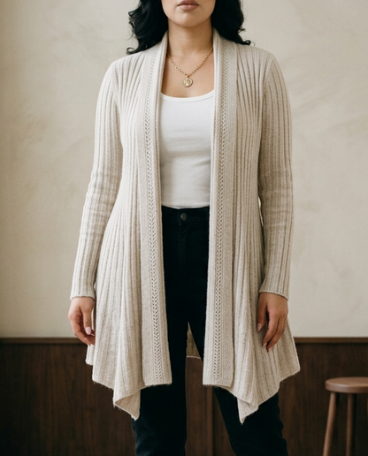 Ximenea | Ribbed Open-Front Cardigan