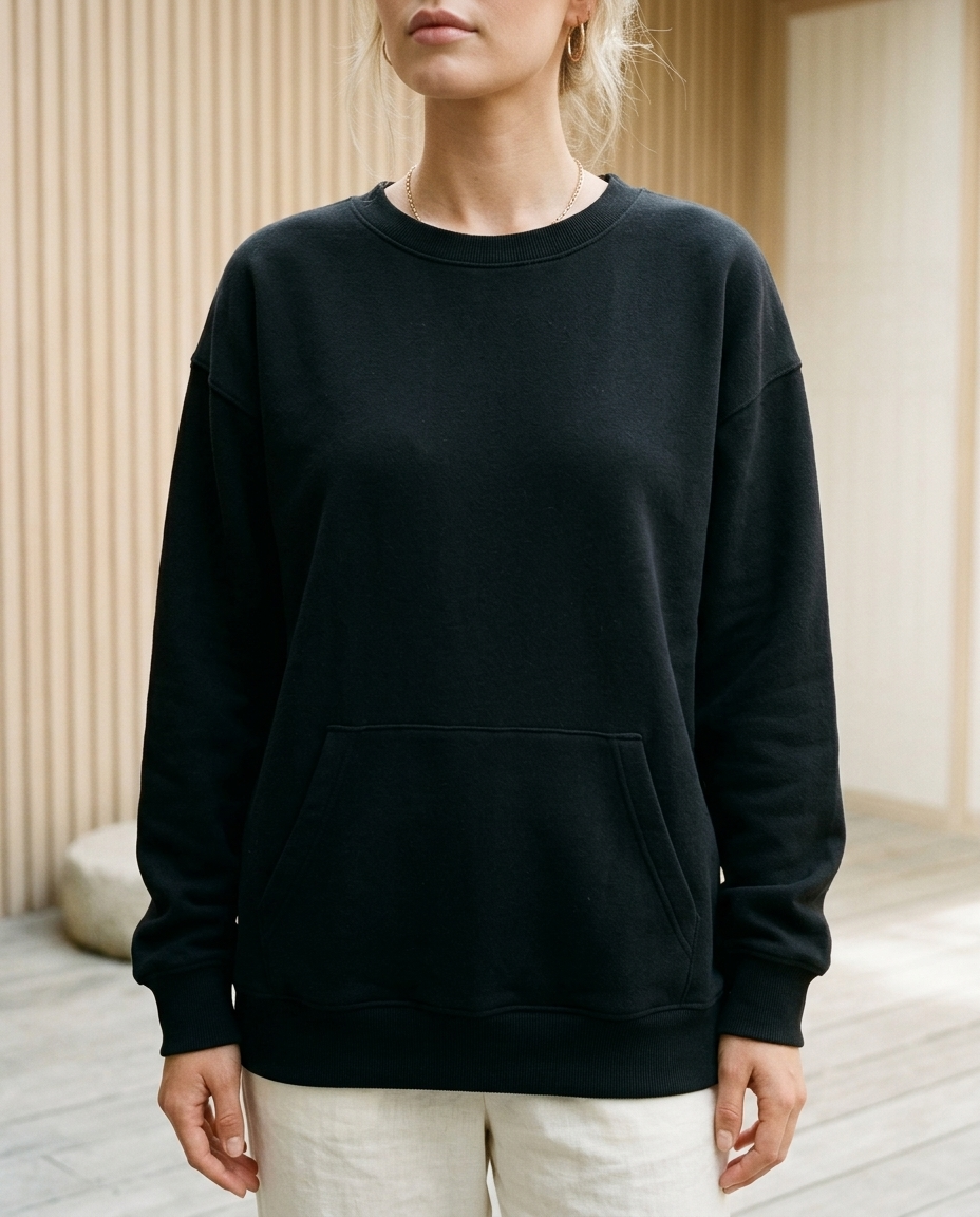 Amine | Oversized Kangaroo Pocket Sweatshirt