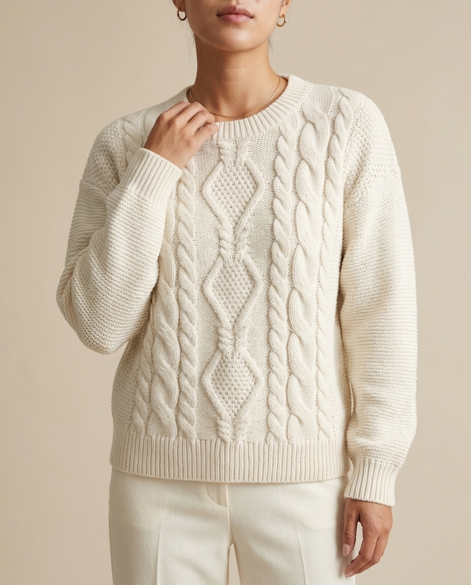 Metta | Chunky Cable-Knit Sweater
