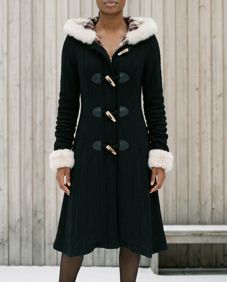 Xylya | Longline Hooded Toggle Coat