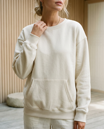 Amine | Oversized Kangaroo Pocket Sweatshirt