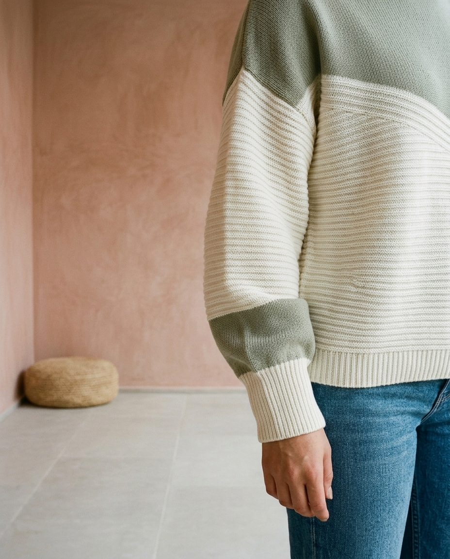 Inkia | Colorblock Crewneck Sweater