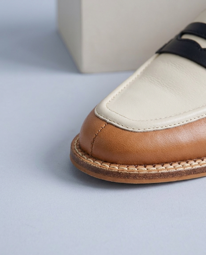 Kinine | Color-Block Penny Loafers