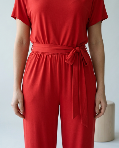 Brina | Relaxed Tie-Waist Jumpsuit