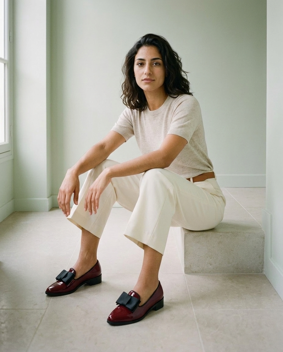 Dunia | Ribbon Orthopedic Loafers