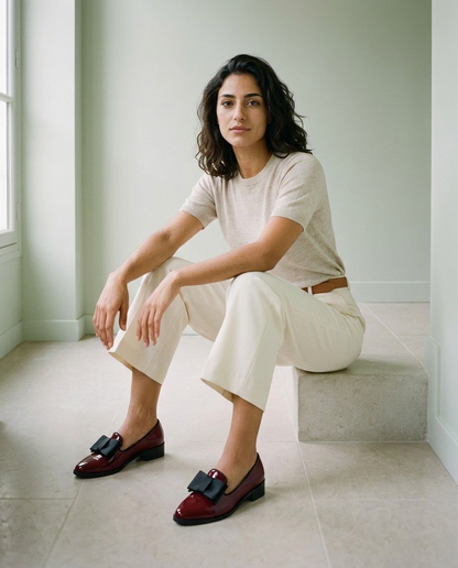 Dunia | Ribbon Orthopedic Loafers