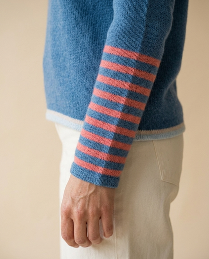 Eirea | Color-Block Boat Neck Sweater