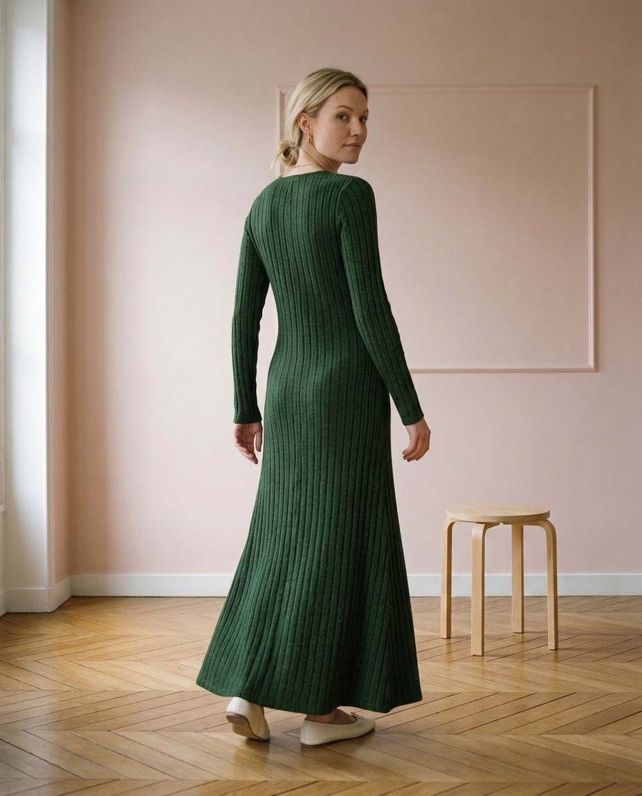 Zadia | Ribbed Maxi Sweater Dress