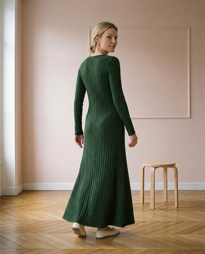 Zadia | Ribbed Maxi Sweater Dress