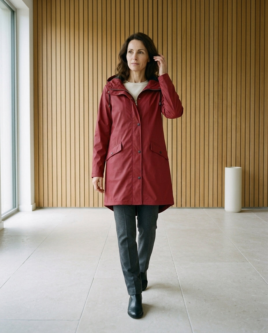 Lilya | Hooded Longline Raincoat