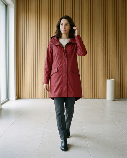 Lilya | Hooded Longline Raincoat