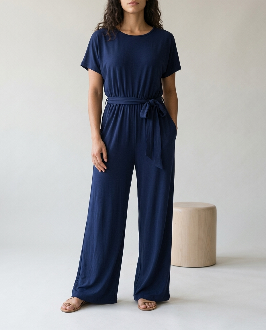 Brina | Relaxed Tie-Waist Jumpsuit