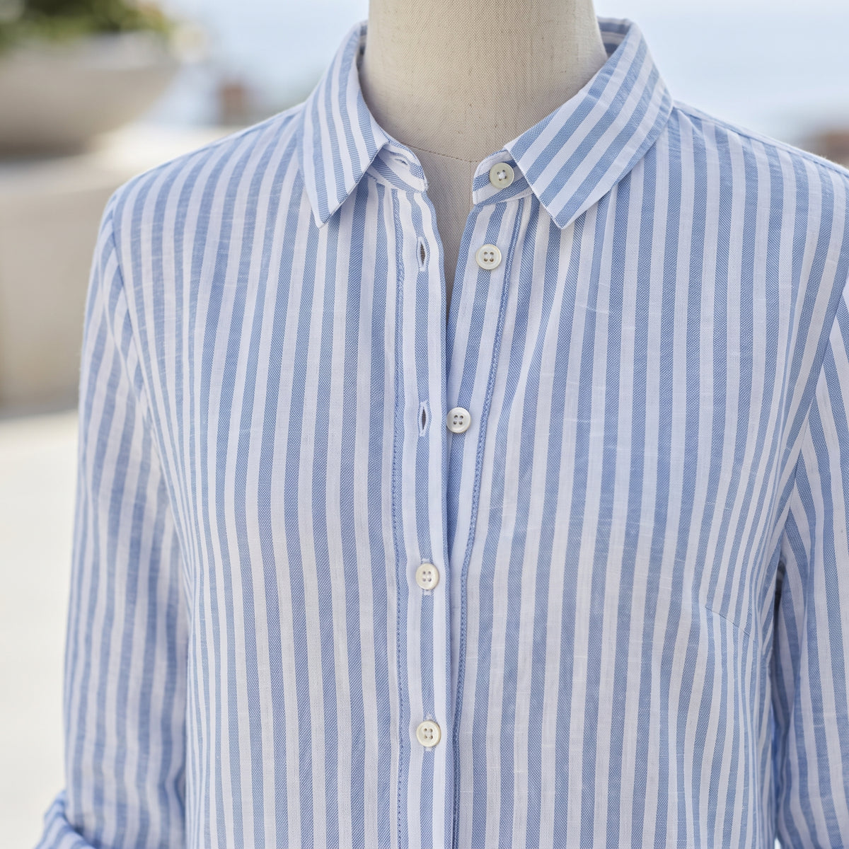 Lullyn | Striped Long-Sleeve Mini Dress