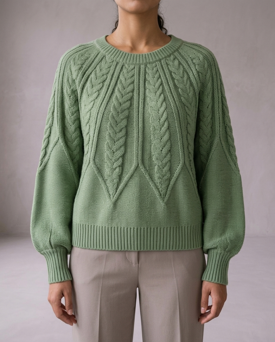 Cova | Cable-Knit Round-Neck Sweater