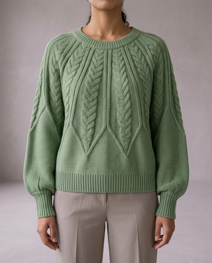 Cova | Cable-Knit Round-Neck Sweater