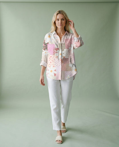 Ranya | Floral Button-Front Blouse