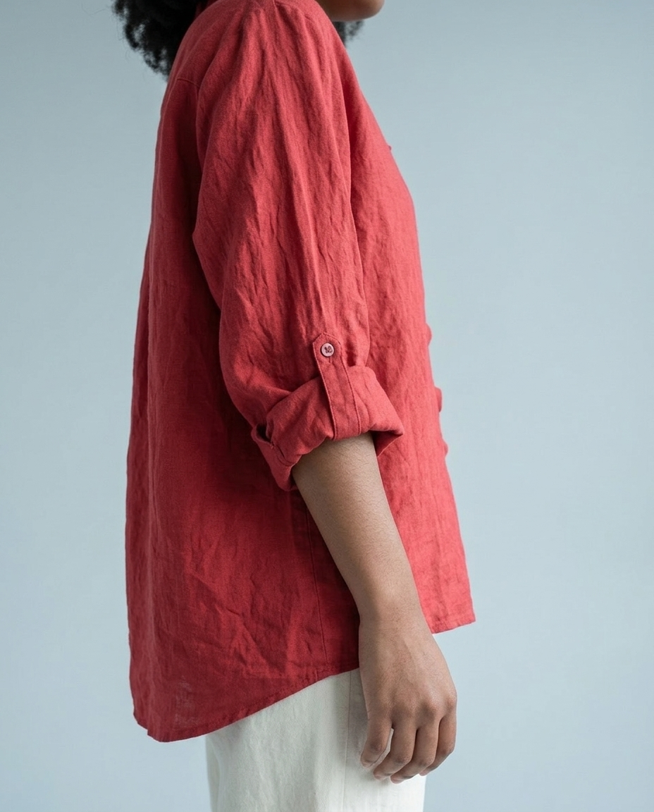 Ronine | Ruffle V-Neck Blouse