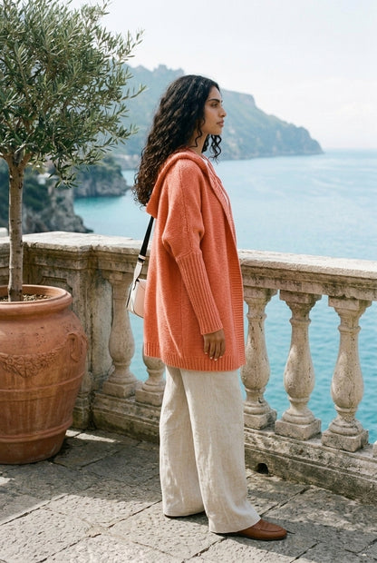 Isea | Hooded Longline Cardigan