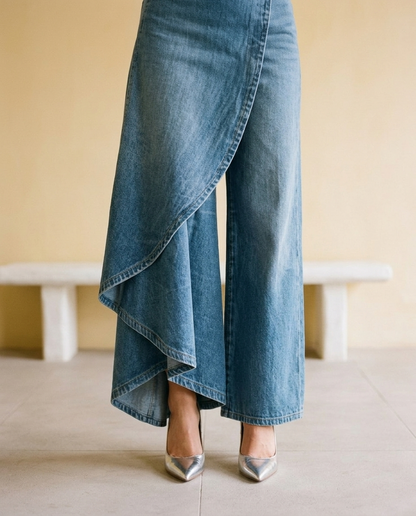 Rebia | High-Waisted Wide-Leg Pants