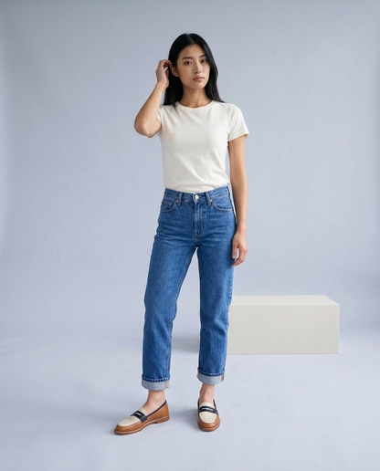 Kinine | Color-Block Penny Loafers