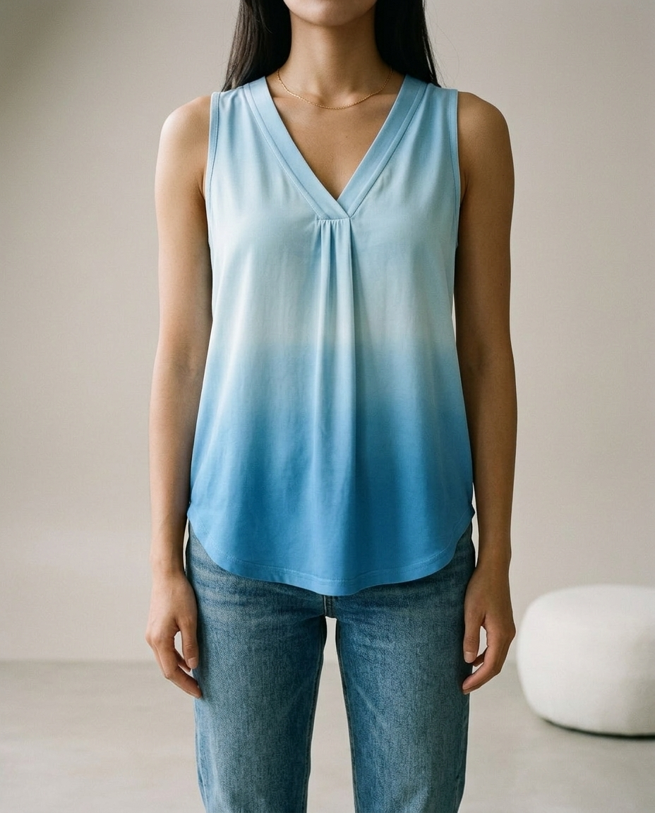 Joanis | Gradient V-Neck Sleeveless Blouse