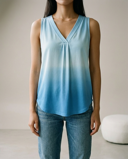 Joanis | Gradient V-Neck Sleeveless Blouse