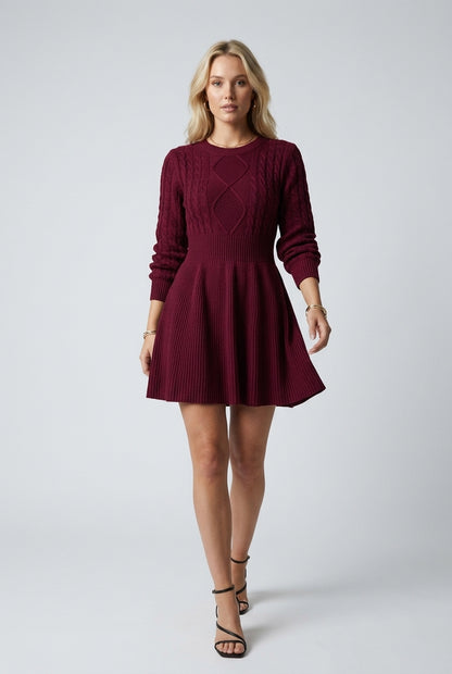 Isette | Cable-Knit Sweater Dress