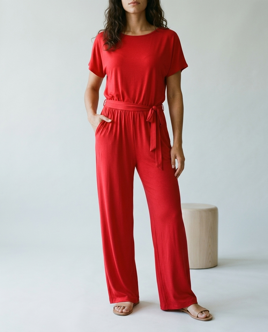 Brina | Relaxed Tie-Waist Jumpsuit