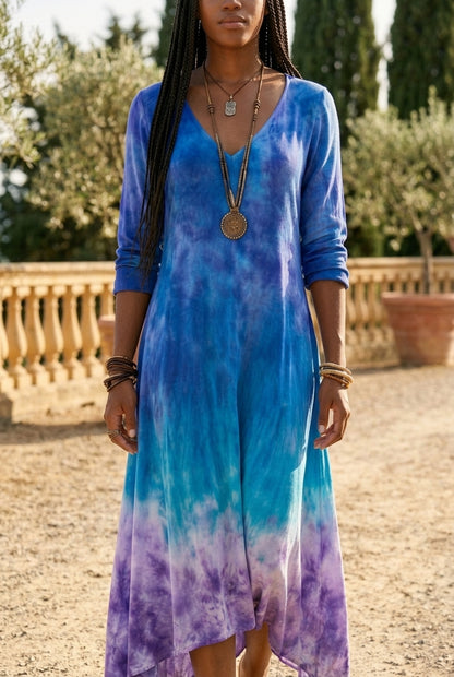 Petia | Vintage Long Sleeve Midi Dress
