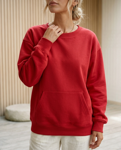 Amine | Oversized Kangaroo Pocket Sweatshirt