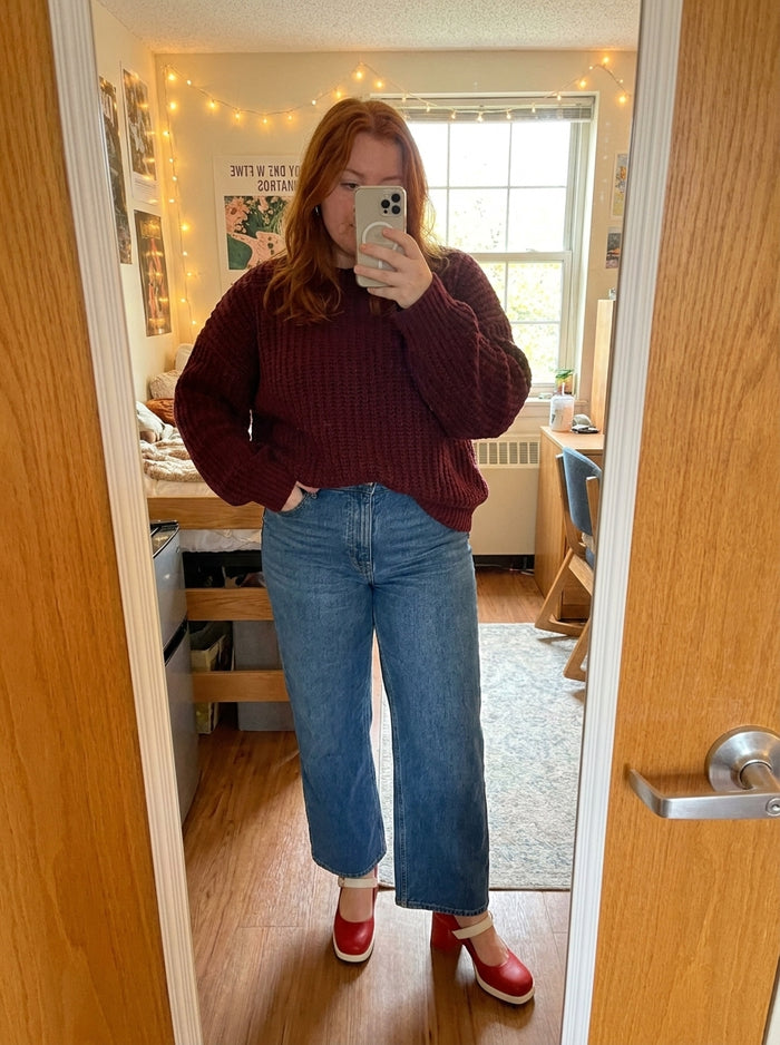 Brooke in our Trude Mary Janes