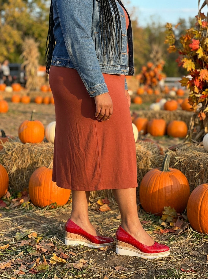 Danielle in our Anda Wedges