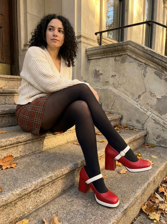 Maya in our Trude Mary Janes